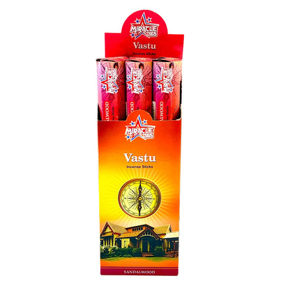 Miracle 365 Vastu incense (6 tubes of 20 sticks) frag sandalwood (MOQ=10pc)