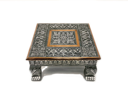 12*12 inches Oxidized Chowki (Bajat)