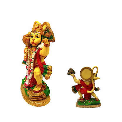 Hanuman ji 9"with mountain (MOQ=ea)