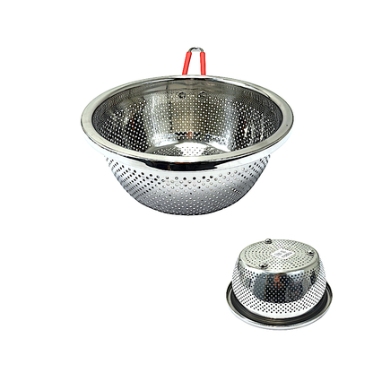 Colander Stainless steel with color handle