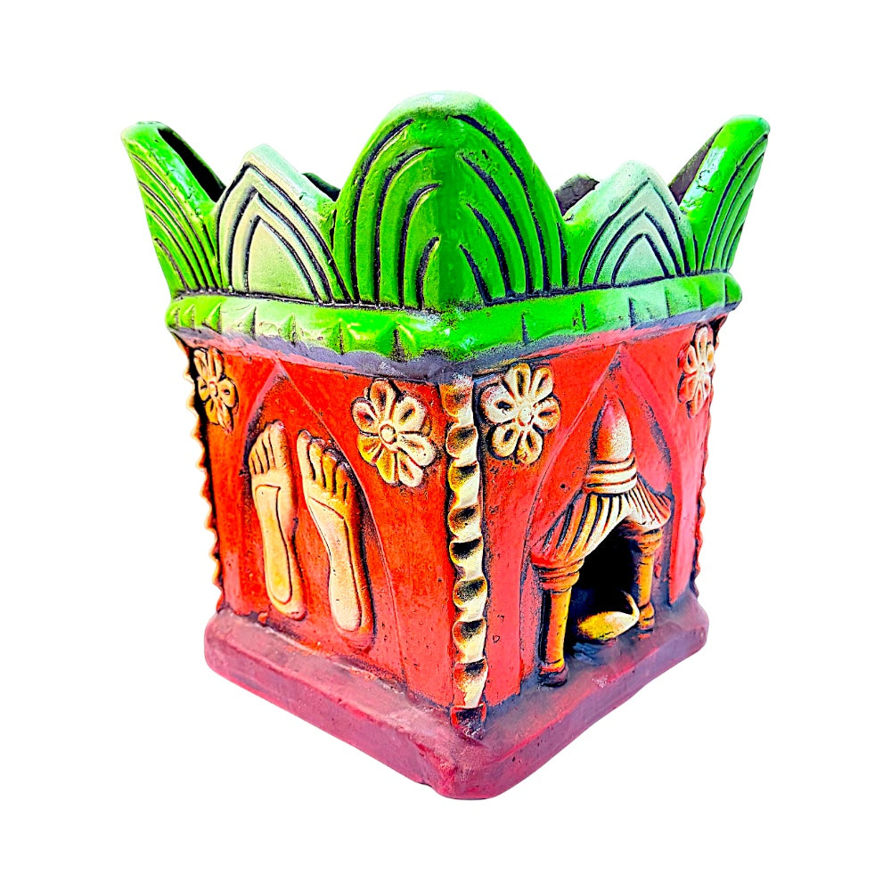 Clay Tulsi Pot 13" (MOQ=ea)