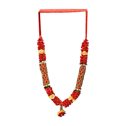 Garland 12 inch with gold pearls and ruffles  (dz)