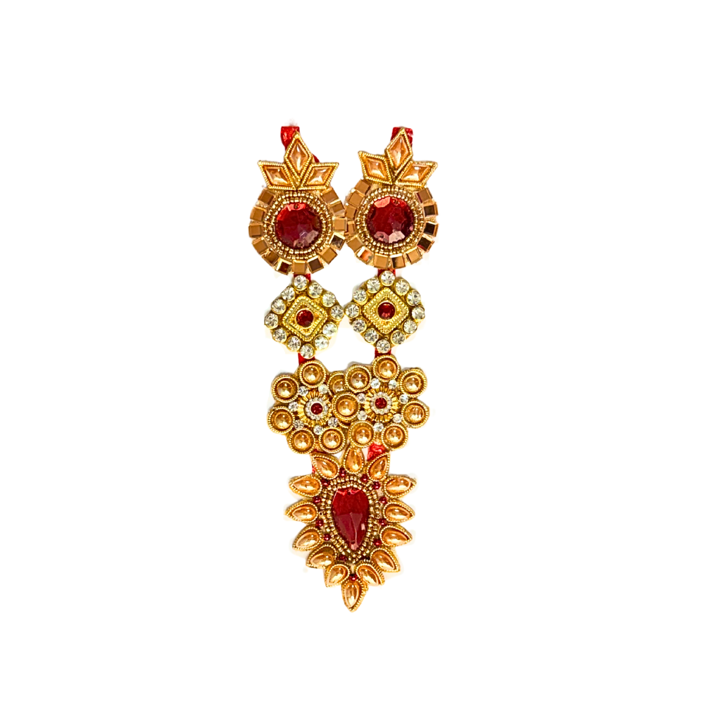 Garland for Devi/Devta with jewels, 7" (MOQ=dz)