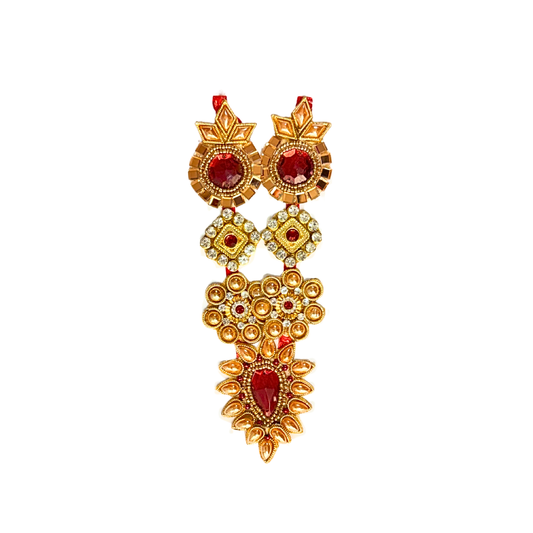 Garland for Devi/Devta with jewels, 7" (MOQ=dz)