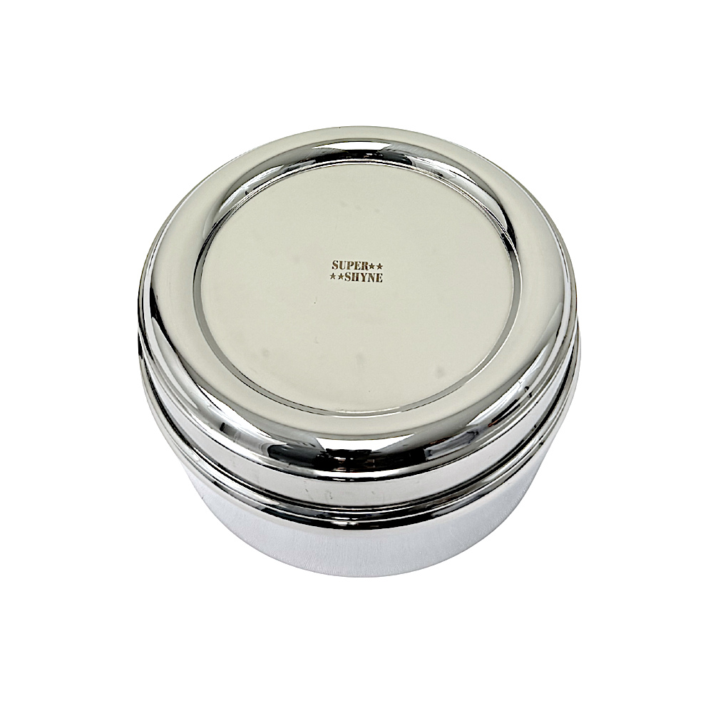 Super Shyne stainless steel container 5.5" (MOQ=ea)