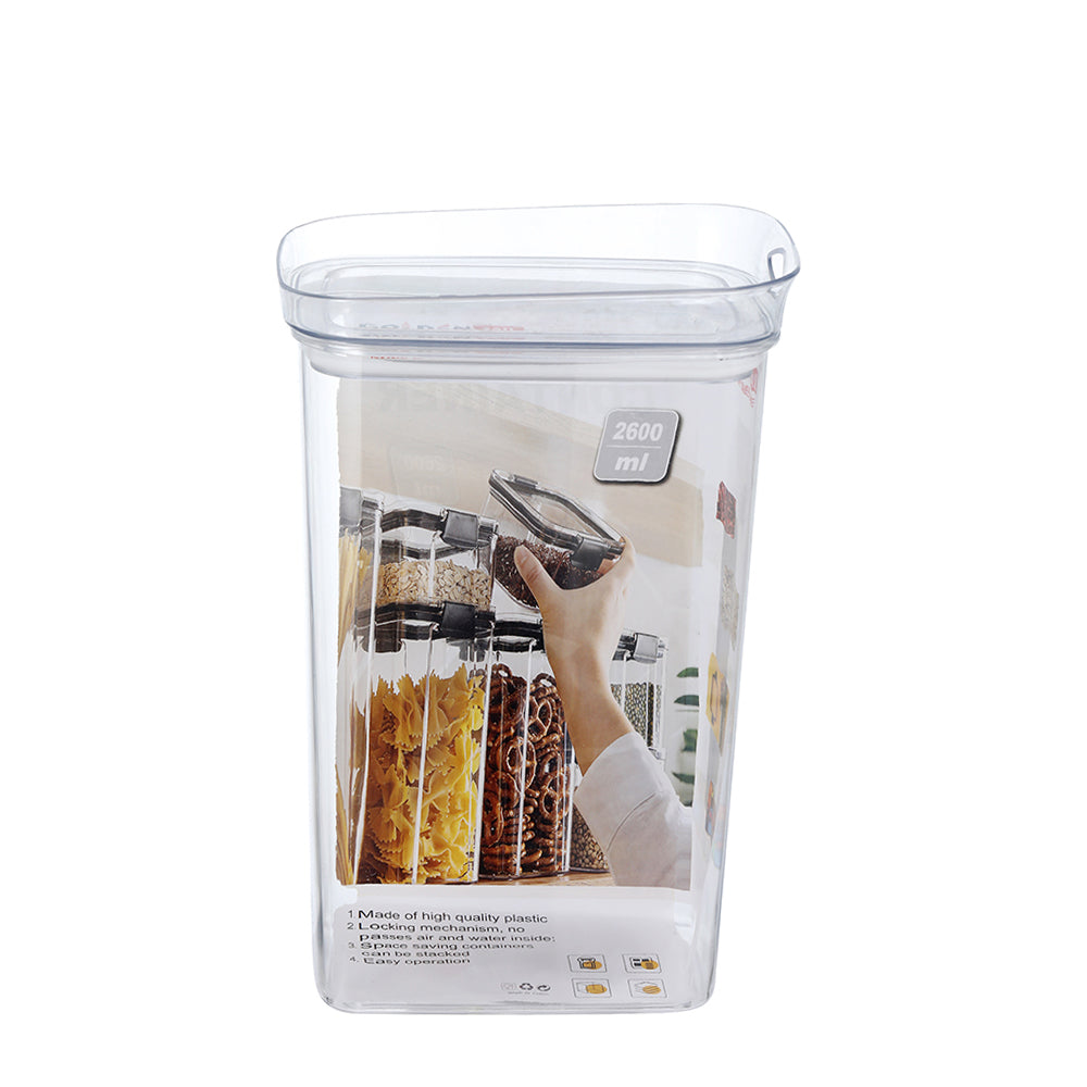 Plastic Storage container, 2600 mL, 2.75Qt
