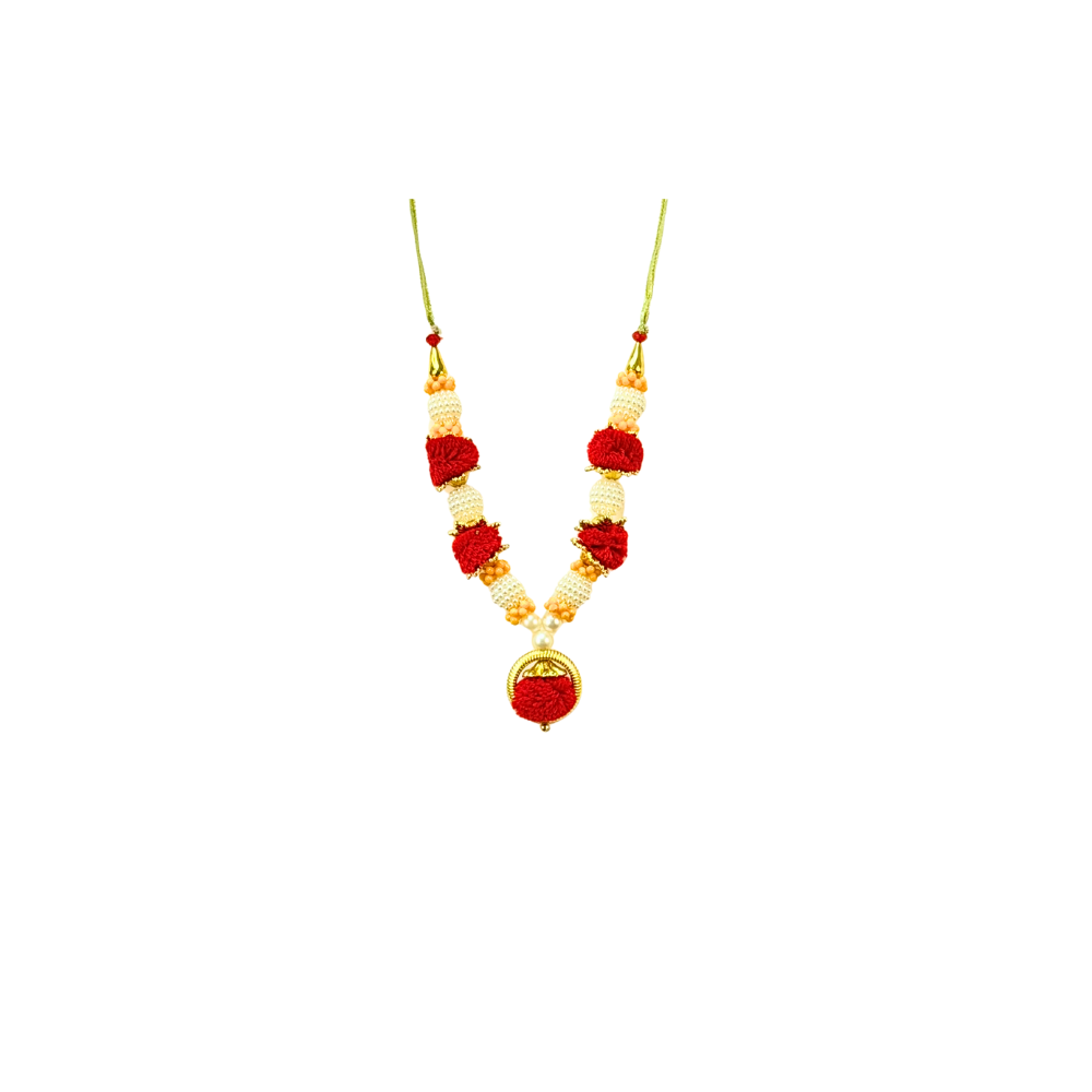 Garland 5" Satin with Pearls  (Assorted colors)  (MOQ=dz)