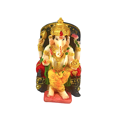 Lord Ganesh on Throne 3.0" (MOQ=ea)