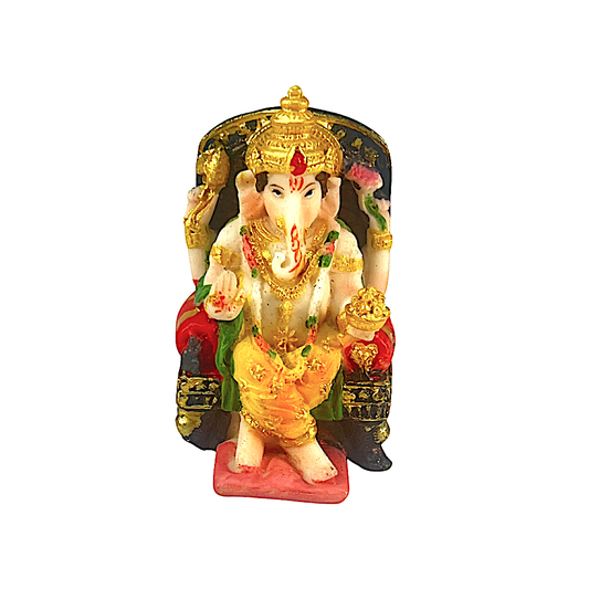 Lord Ganesh on Throne 3.0" (MOQ=ea)