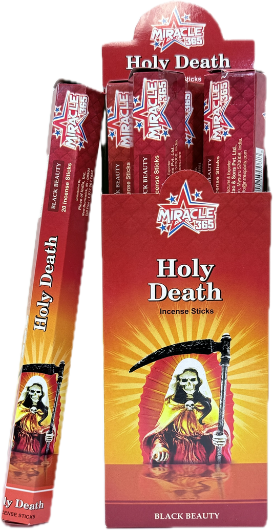Miracle 365 Holy Death (6 tubes of 20 incense sticks each) frag Black Beauty (MOQ=10pc)