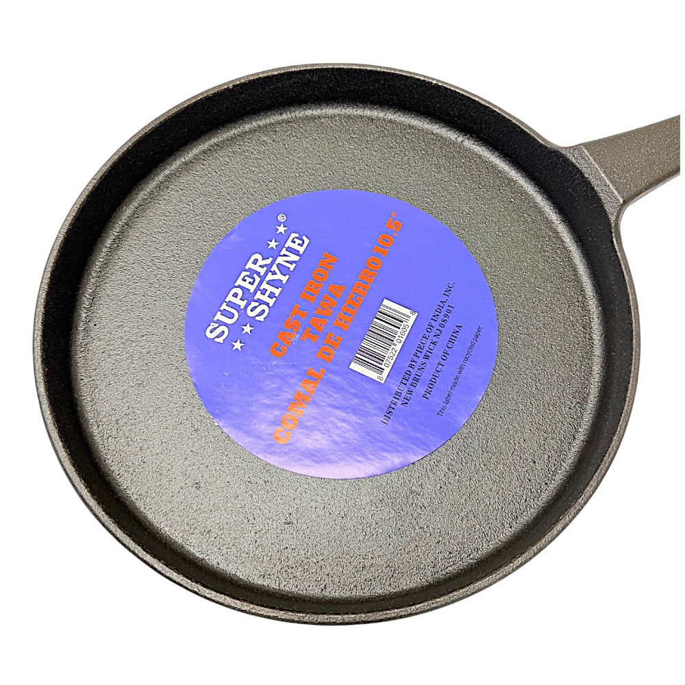 10.5" Cast Iron Tawa w bent edges (54-1605)  (MOQ=ea)