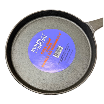 10.5" Cast Iron Tawa w bent edges (54-1605)  (MOQ=ea)
