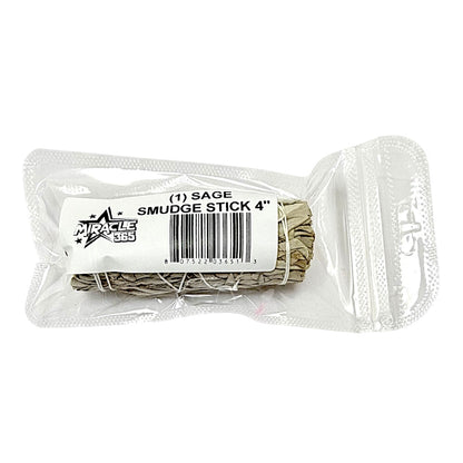 1white sage smudge stick  4"  8075223651 (MOQ=ea)