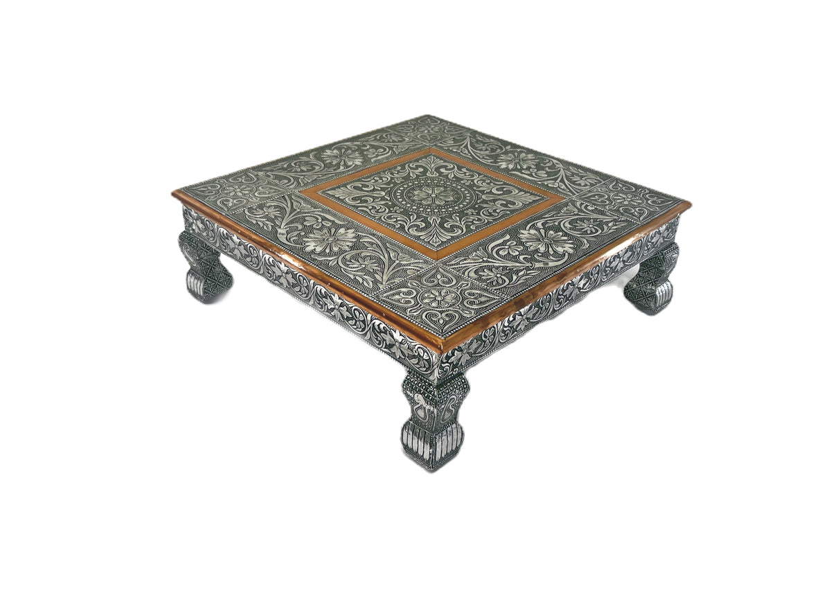 Bajat (table with short legs) Oxidized24" square 80752242424 (MOQ=ea)