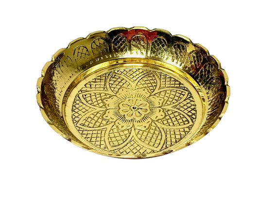 flower design plate 4 inch (MOQ=ea)