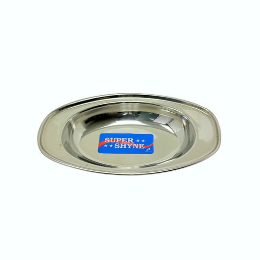 Oval serving dish L9 inch W5 inch H 1" . (MOQ=ea)