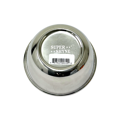 Steel bowl wide mouth 4.25" across 1.75" high. (MOQ=dz)