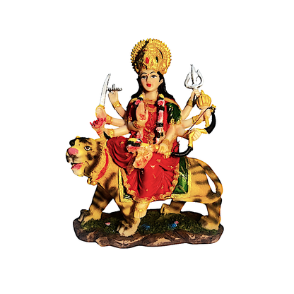 Durga on tiger 9 inch   8380 (MOQ=ea)