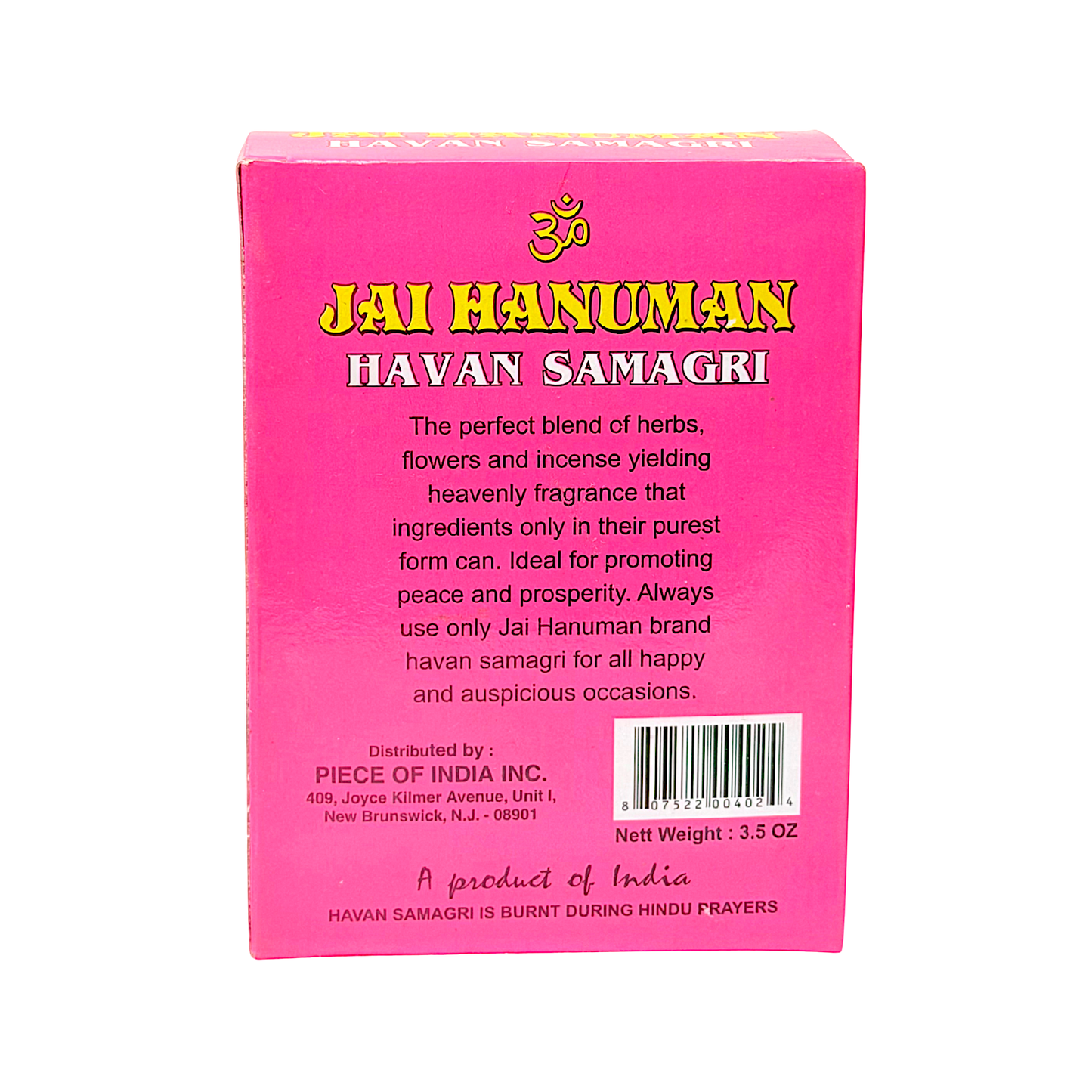 Jai Hanuma Havan Samagri 100g (3.5oz) small  price per dz (MOQ=dz)