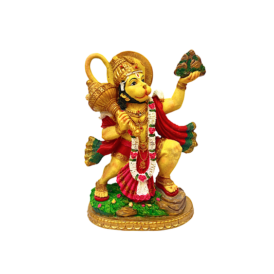 Hanuman ji 9"with mountain (MOQ=ea)
