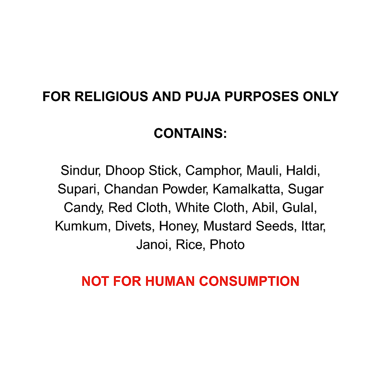 Ganesh Puja kit (MOQ=CS20)