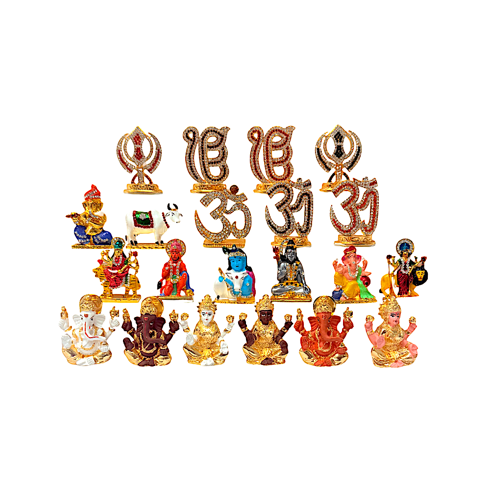 Kulin Car dashboard statues (assorted Gods) 4" (MOQ=dz)