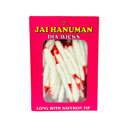 Jai Hanuman Diya Wicks Long with Saffron tip (MOQ=dz)