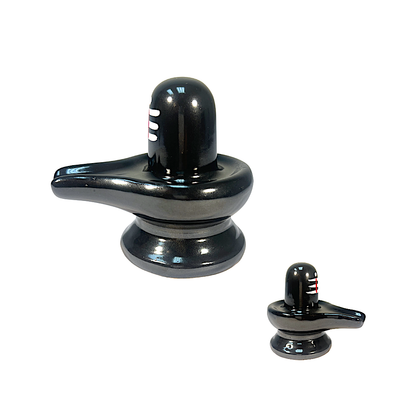 Shivling Ceramic 4.5 inch  (MOQ=ea)
