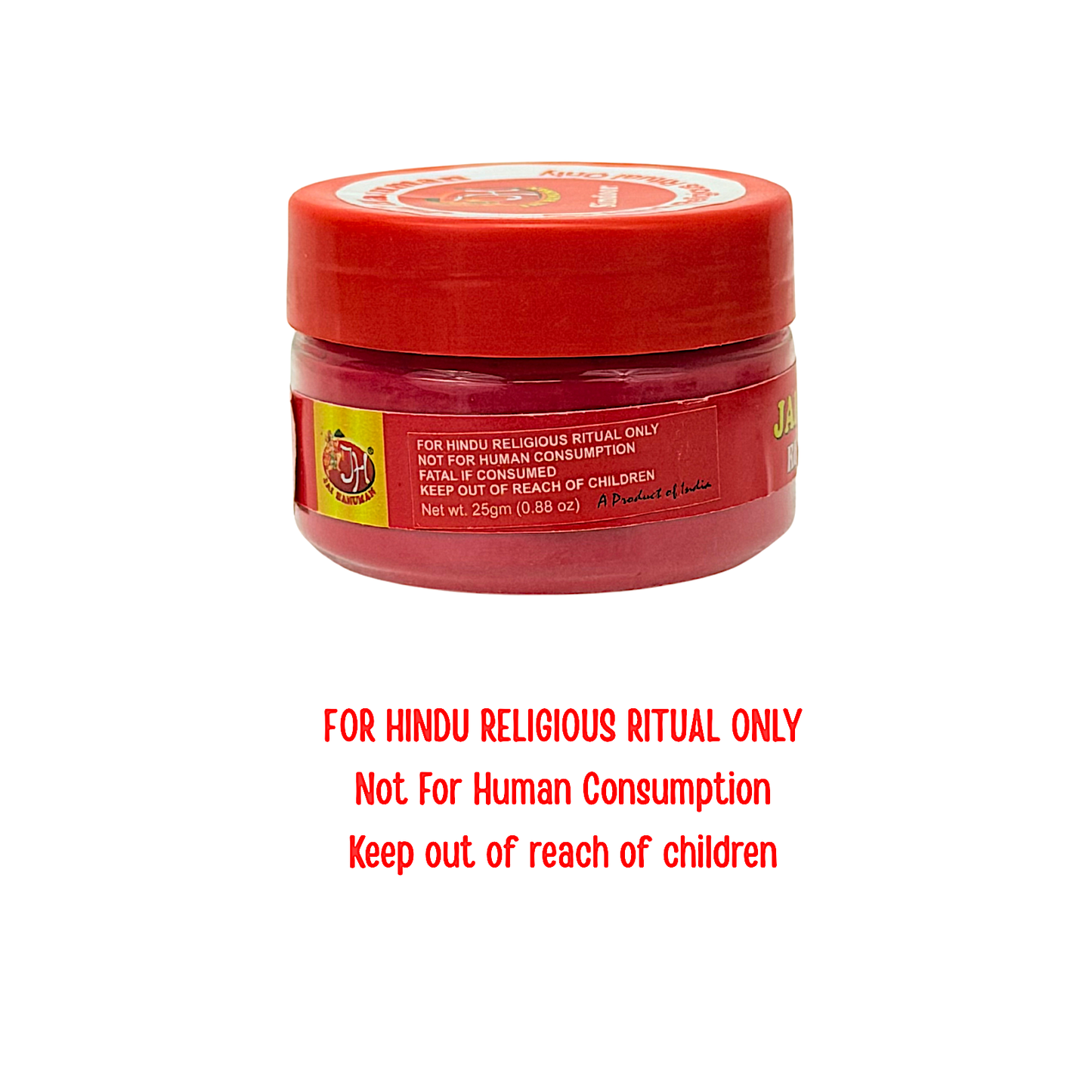 Jai Hanuman Red Sindoor, 25 g (MOQ=dz)