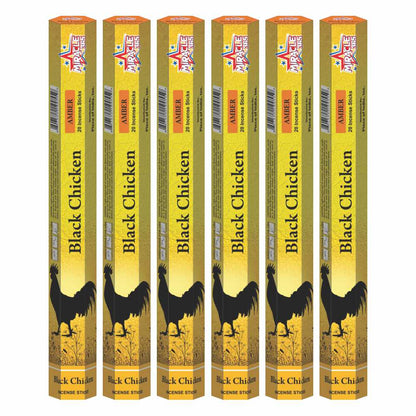 Black Chicken Incense (6 tubes with 20 sticks each)