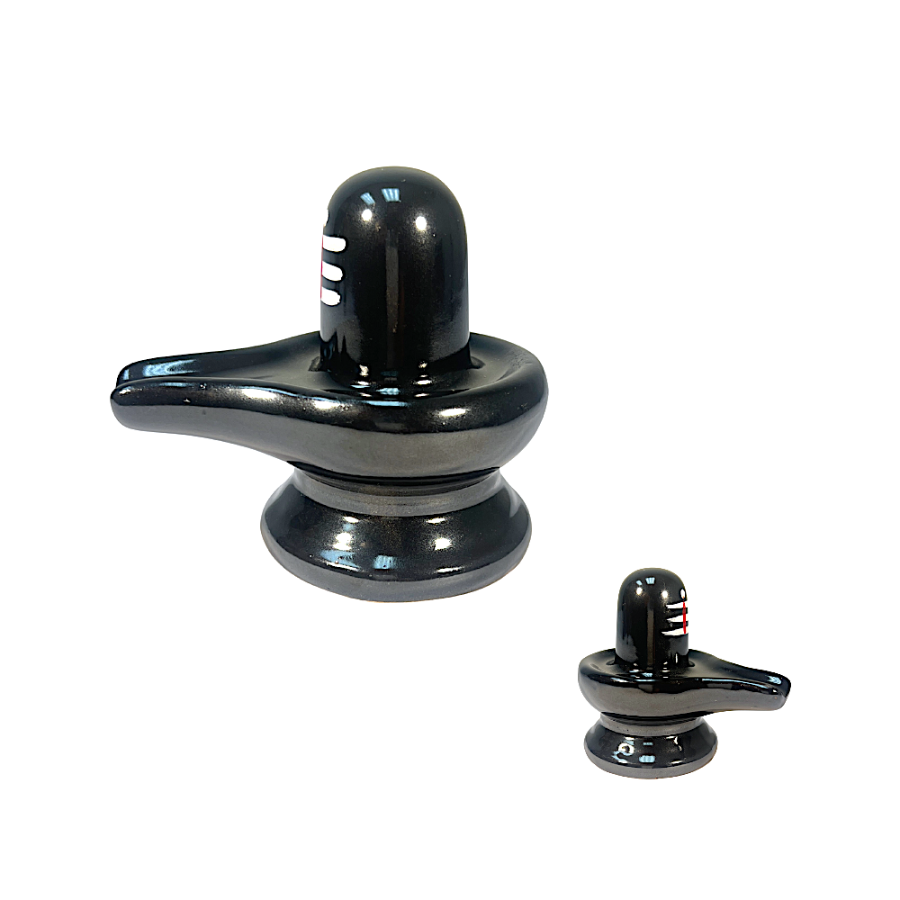 Shivling Ceramic 6 inch  (MOQ=ea)