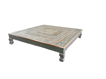 Bajat (Table with short legs)oxidized 36 inch square (MOQ=ea)