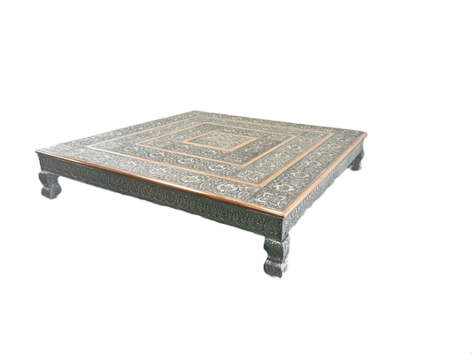 Bajat (Table with short legs)oxidized 36 inch square (MOQ=ea)
