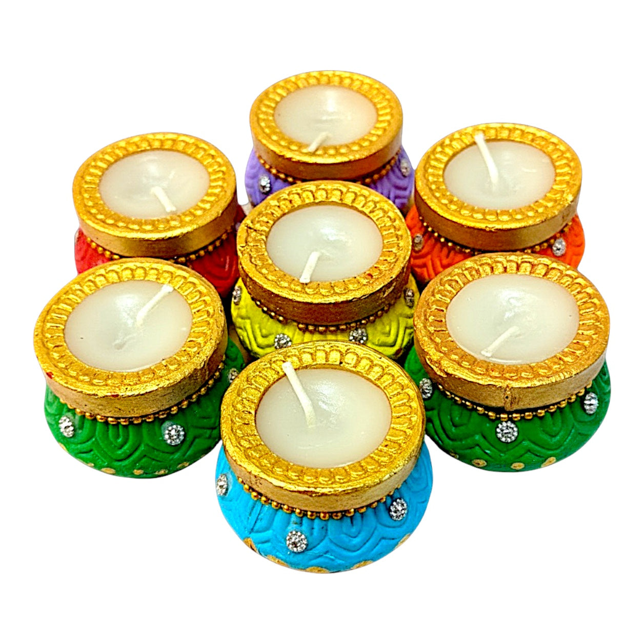 7Pc Round Matki w wax (Reg Ring) (MOQ=CS12)