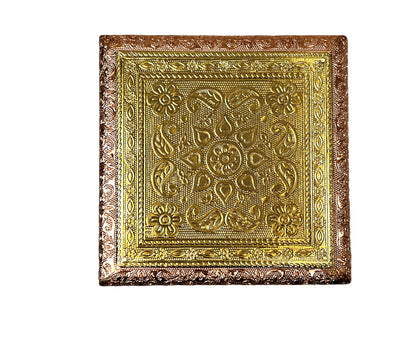 Bajat (pedestle) 6"*6" Brass and copper 80752256666 (MOQ=ea)