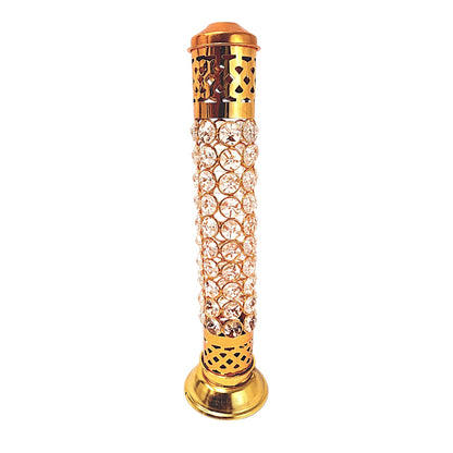 Tower Incense burner with gems (MOQ=ea)