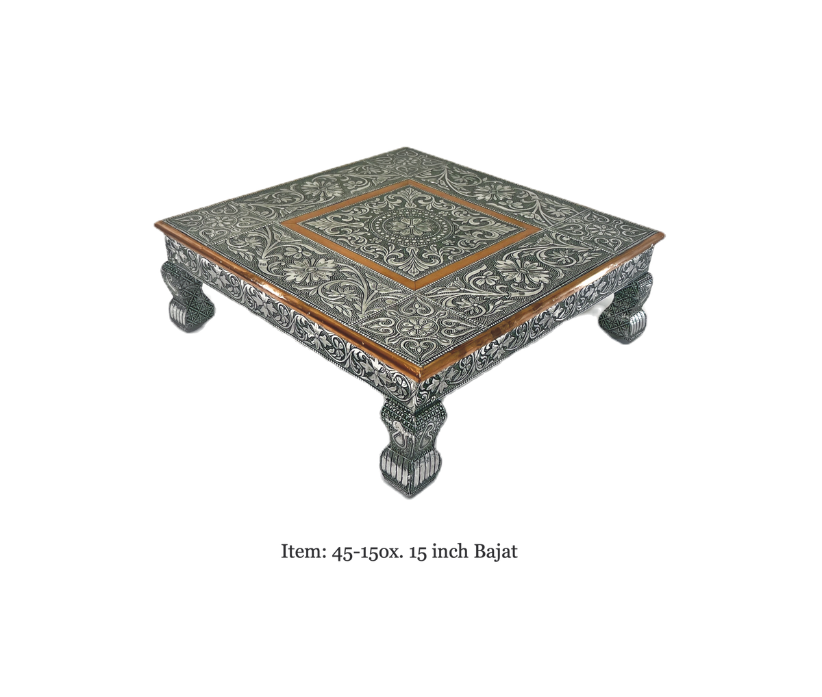 Bajat (talble with short legs) oxidized 15in square(80752241515) (MOQ=ea)