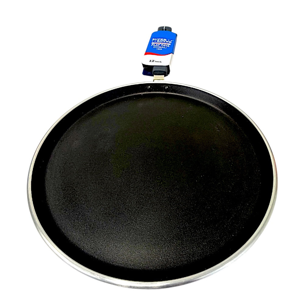Flat Non-Stick Tawa griddle (comal) 12"  (UOM=ea)