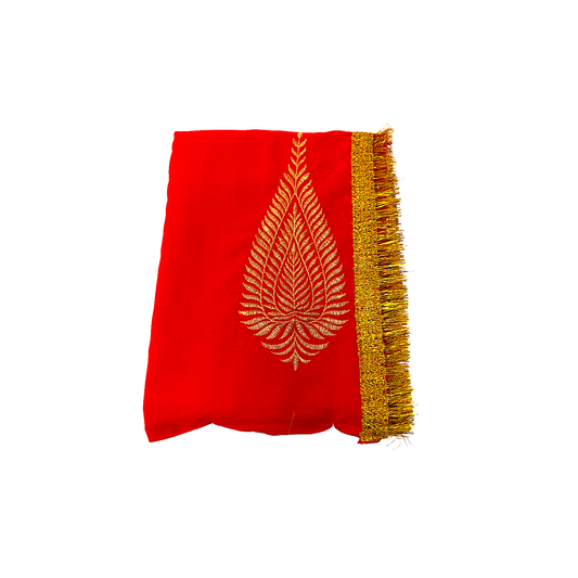 Sarees for Puja Red Color (MOQ=dz)
