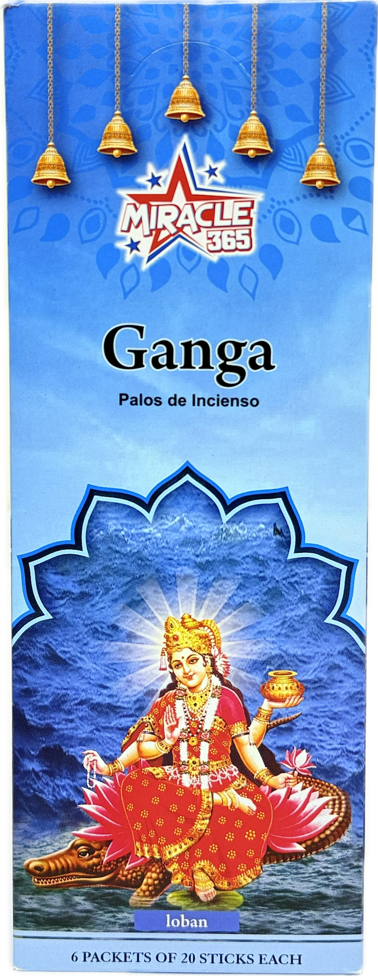 Ganga incense sticks (6 tubes of 20 sticks each) fragrance LOban (MOQ=10pc)