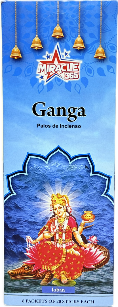 Ganga incense sticks (6 tubes of 20 sticks each) fragrance LOban (MOQ=10pc)