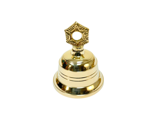 Brass Temple Bell 4" (MOQ=ea)