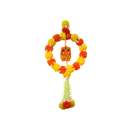 Floral circle hanging with traditional design (Thoran) (MOQ=ea)