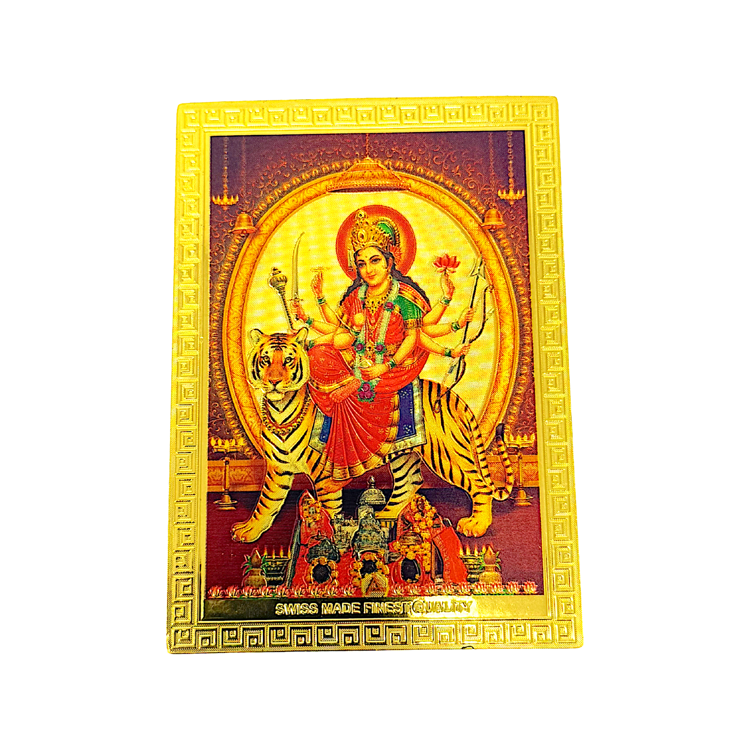 Fridge Magnet, In Gold Assorted hindu gods, 3.5x2.5"(MOQ=dz)