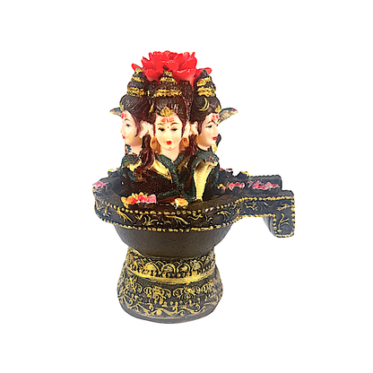 Shivling 5.5 inch w Lord Shiva Heads     8367 (MOQ=ea)