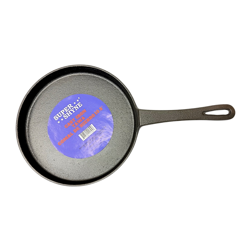 10.5" Cast Iron Tawa w bent edges (54-1605)  (MOQ=ea)