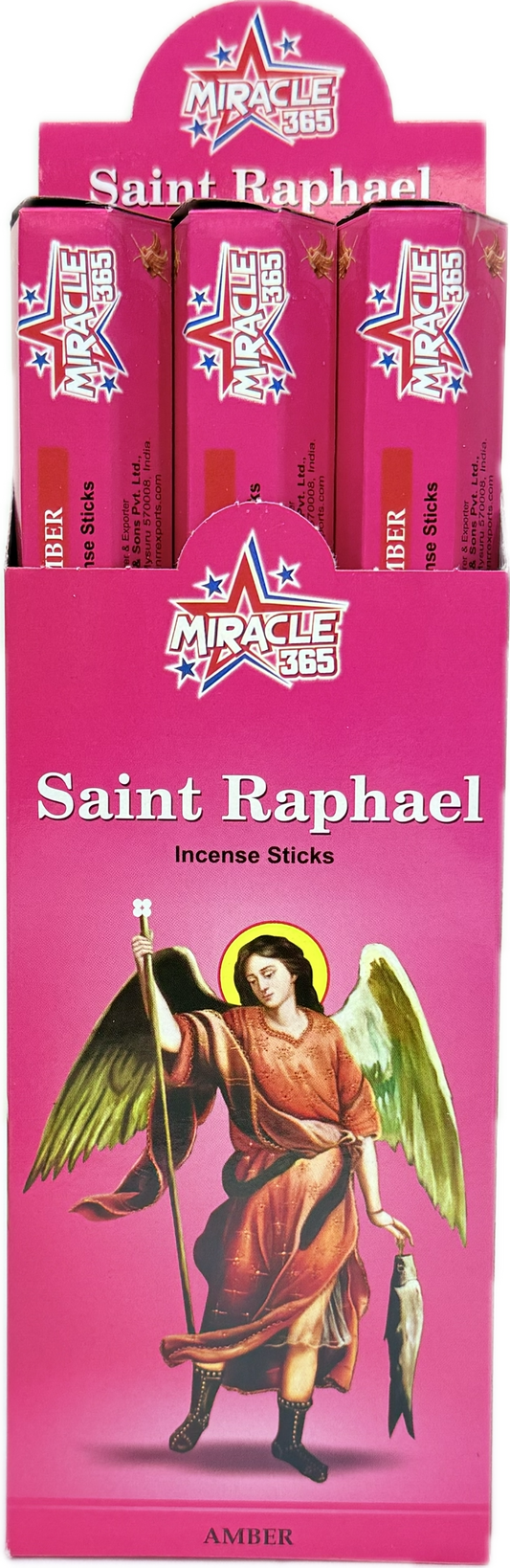 Miracle 365 Saint Raphael  (6 tubes of 20 incense sticks each) (MOQ=10pc)