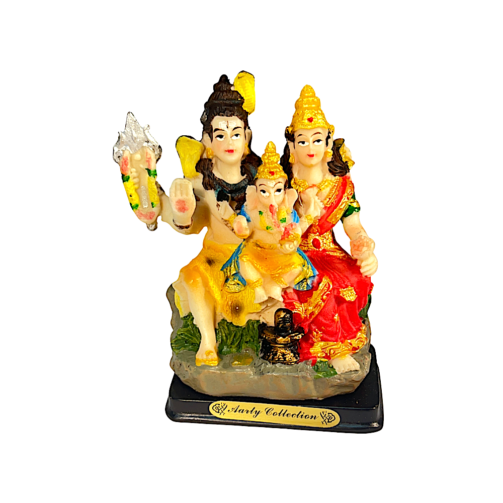 Shiva, Parvati and Ganesha 4" 807522083432 (MOQ=ea)