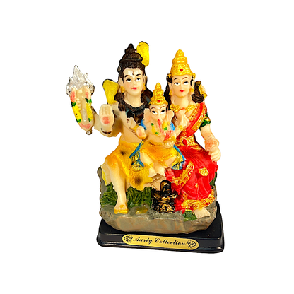 Shiva, Parvati and Ganesha 4" 807522083432 (MOQ=ea)
