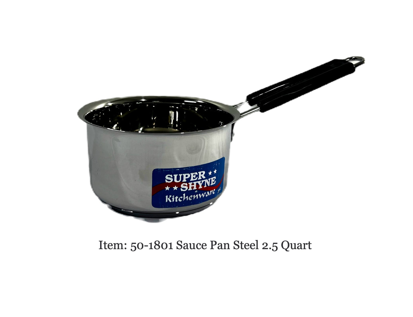 Sauce pan stainless steel heavy bottom dia  (MOQ=ea)